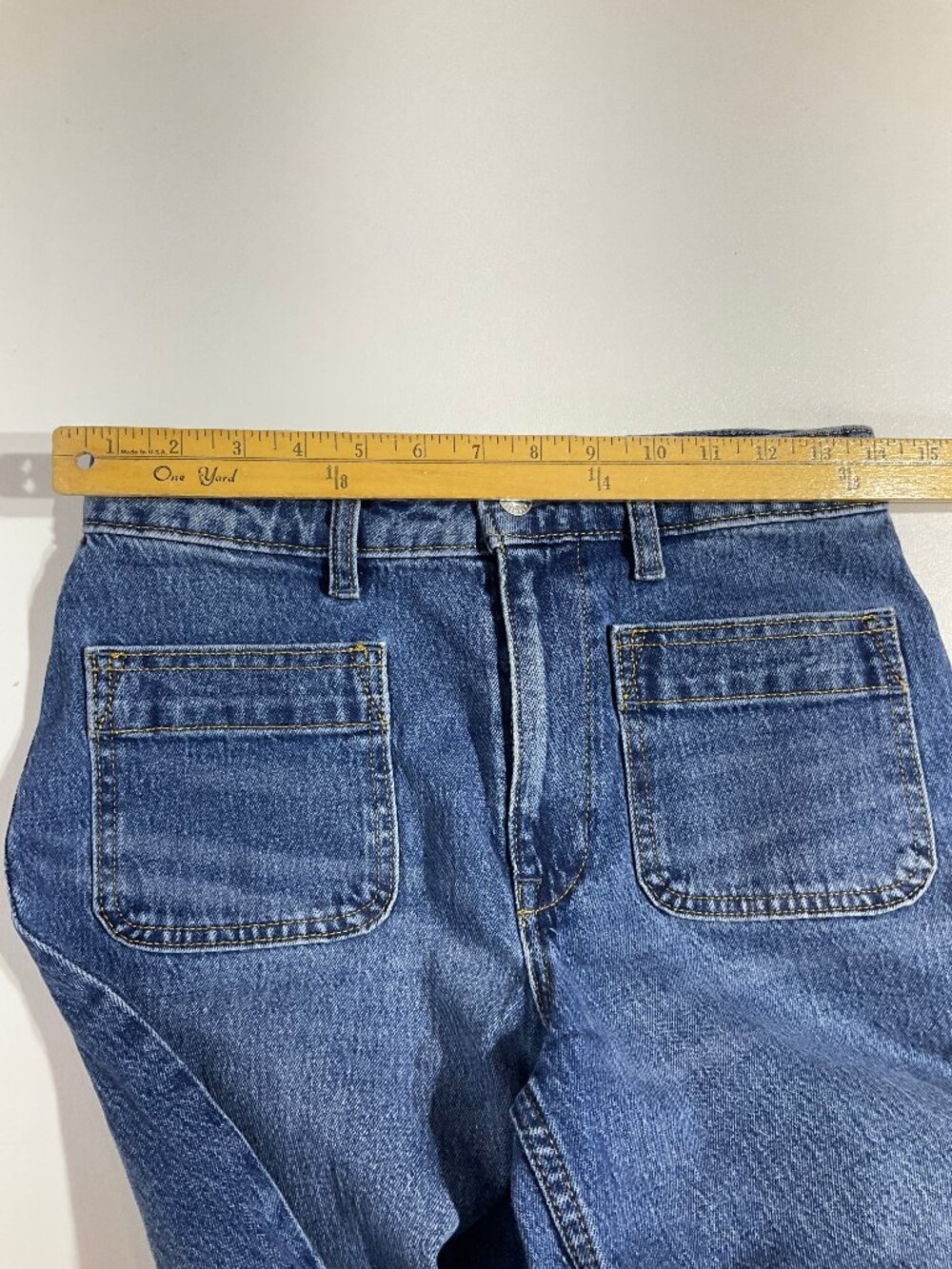 Free Assembly Size 4 Wide Leg Denim Jeans Womens - Picture 10 of 14
